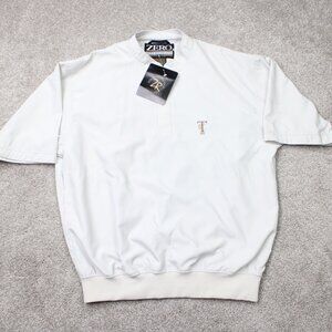 Zero Restriction Jacket NWT Men Medium Tan Golf 1/2 Sleeve Lightweight Windshirt